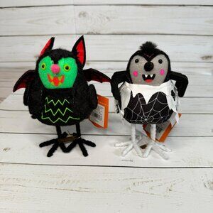 Hyde & Eek‎ Featherly Friends Skitter & Batrick Bird Plush Halloween 2024